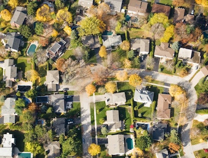 Hixson Aerial View of Subdivision